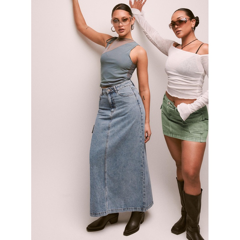 McGuane Denim Midi Skirt