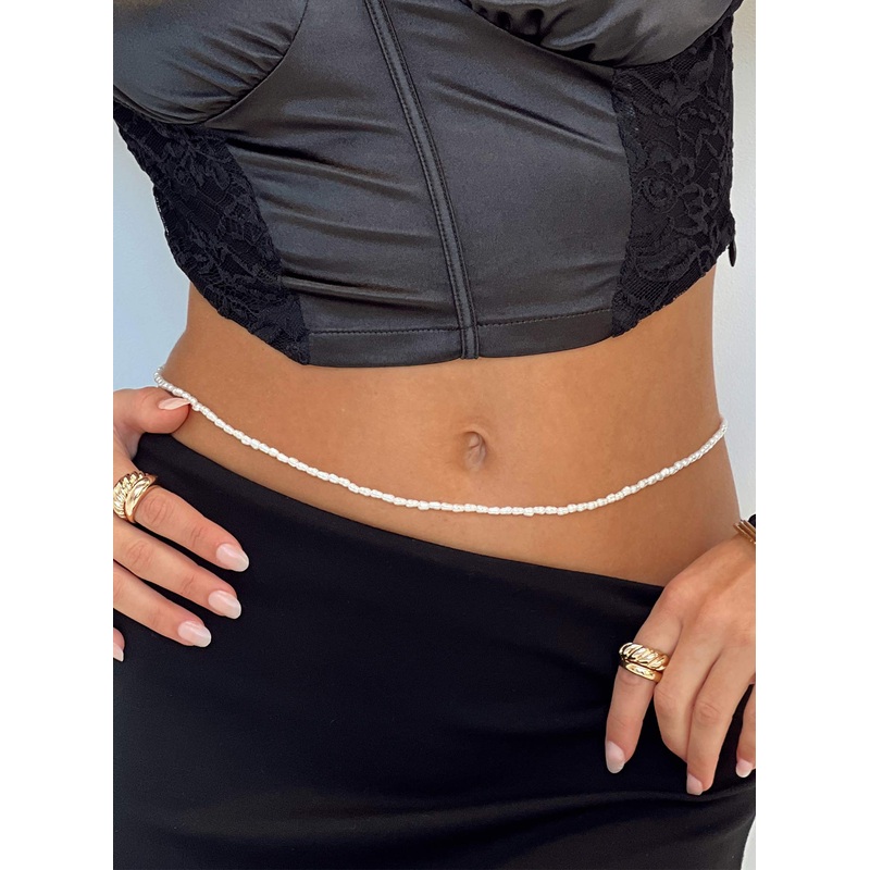 Ribeiro Chain Belt Pearl