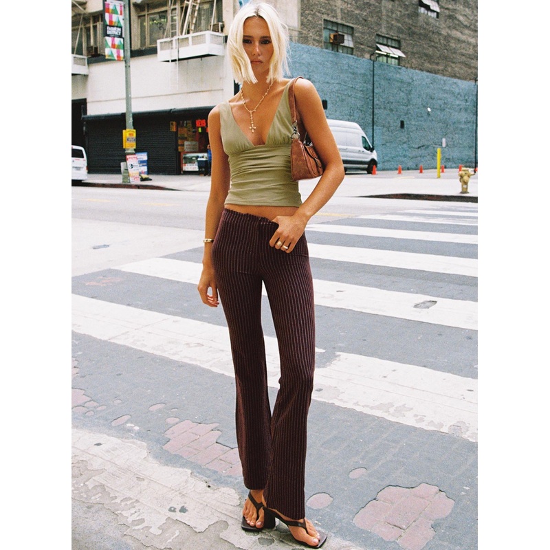Sportia Flare Pants Brown