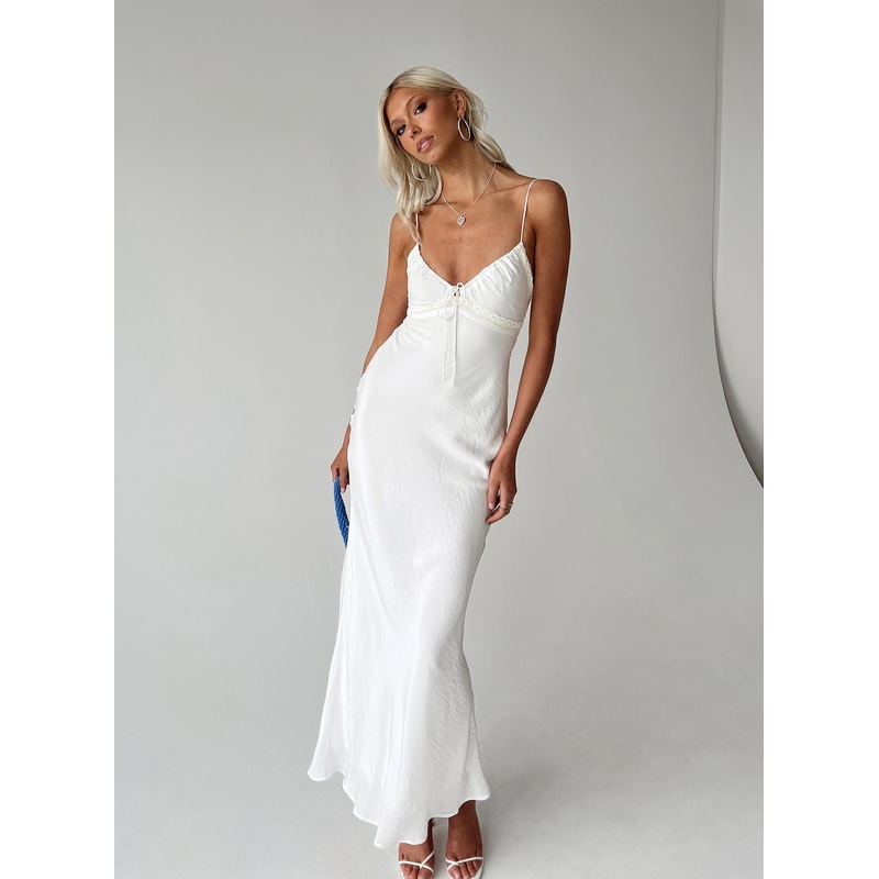 Emily Maxi Dress White Tall