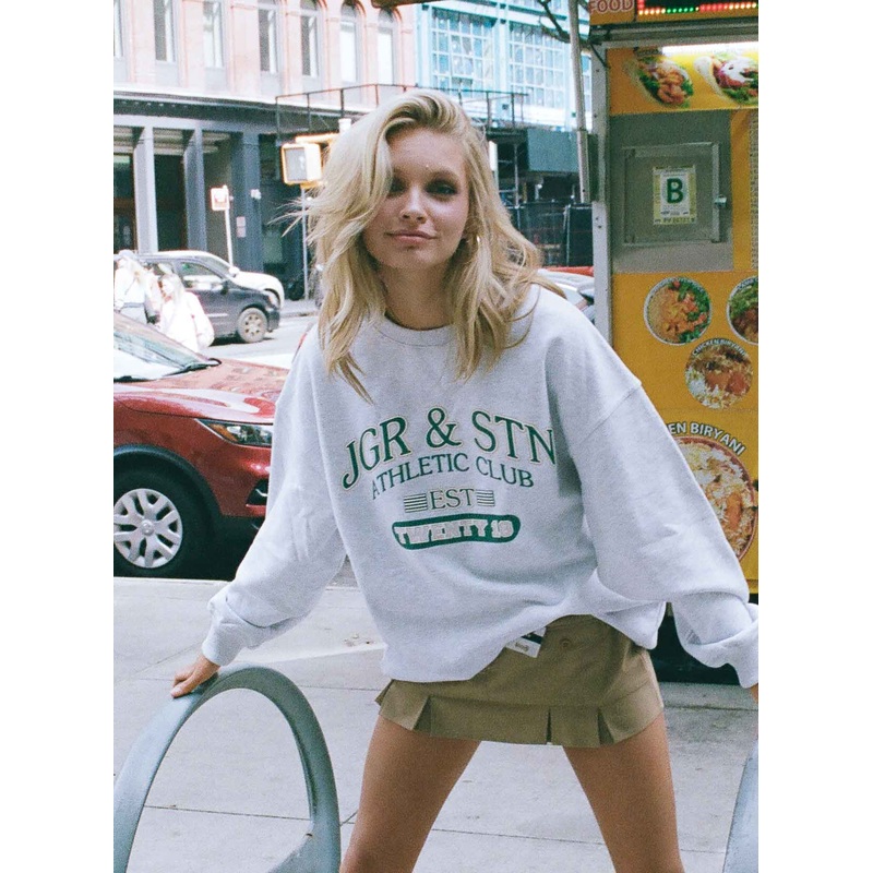 JGR & STN Clubhouse Oversized Sweatshirt Grey