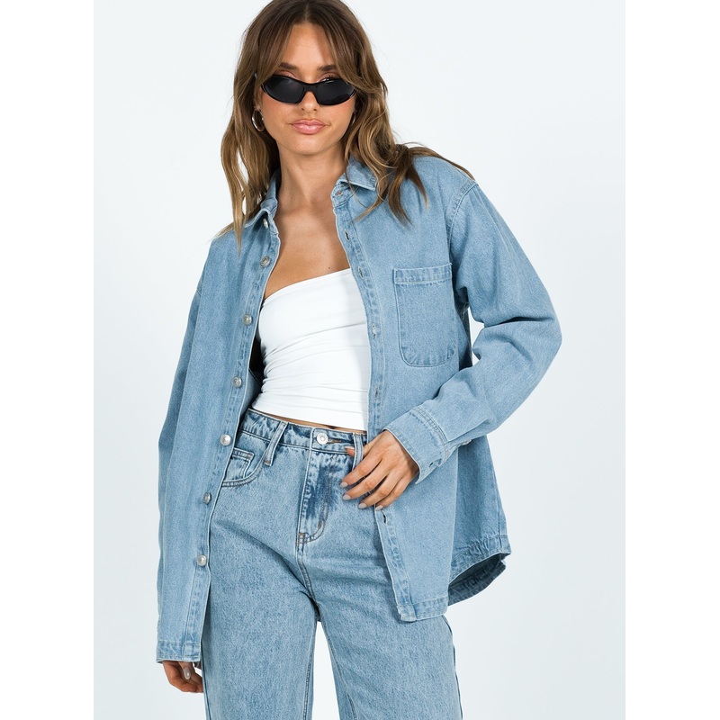 Lou Jacket Light Wash Denim
