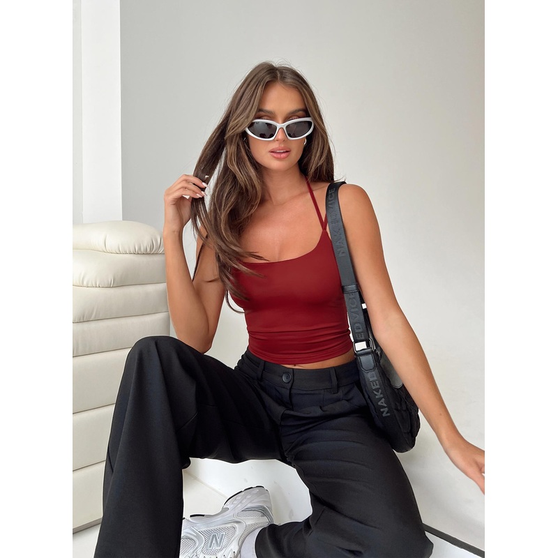 Macee Top Burgundy