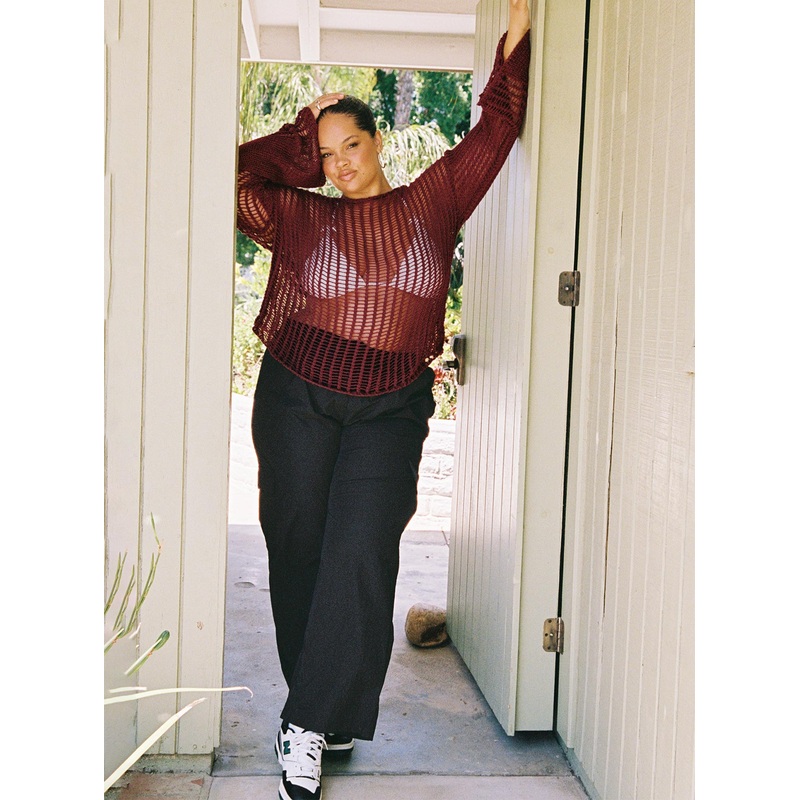 Flossie Parachute Pants Black Curve