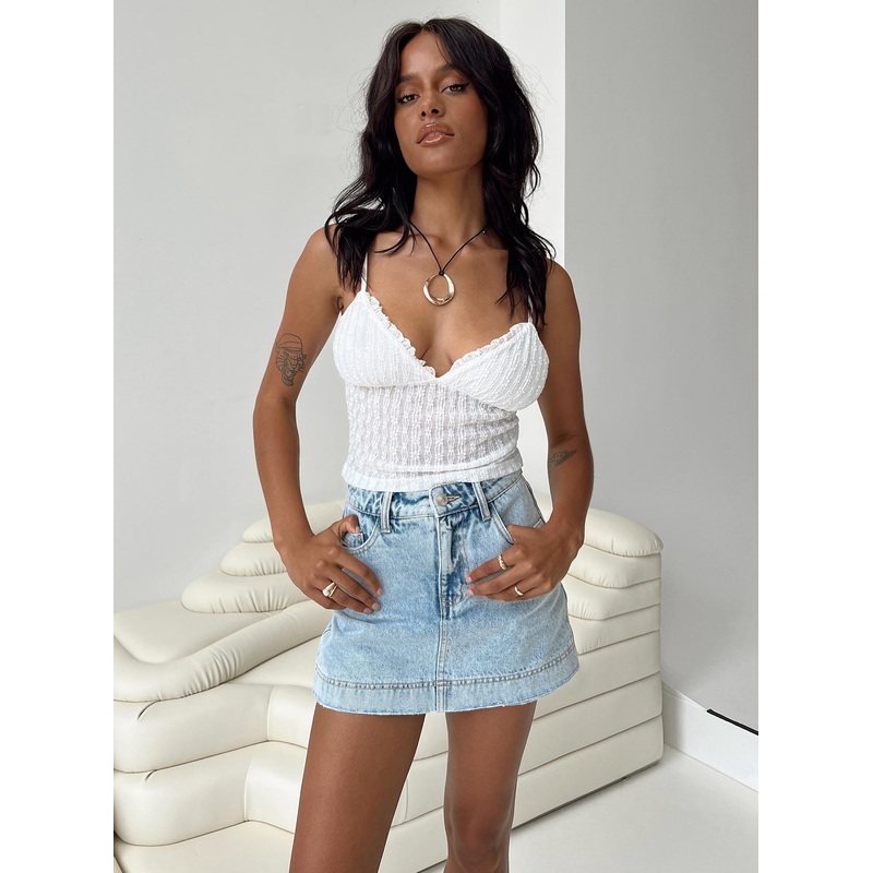 Kyndra Lace Top Ivory
