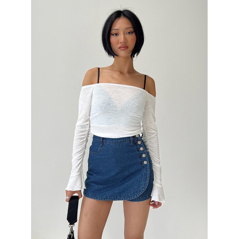 Moda Skort Dark Wash Denim