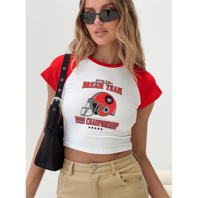 Dream Team Graphic Tee White / Red