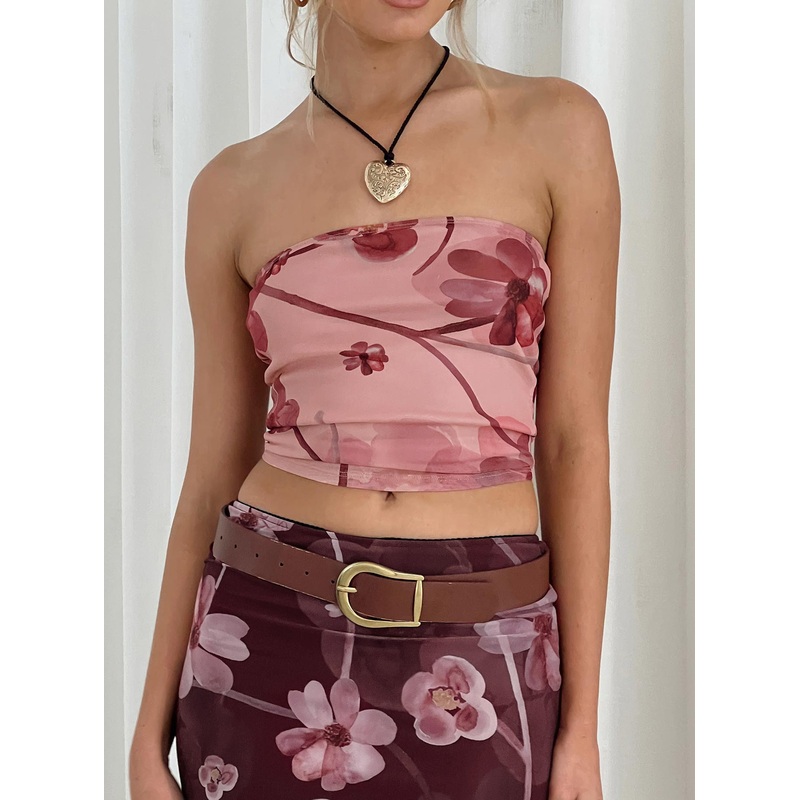 Peggy Top Floral Blush