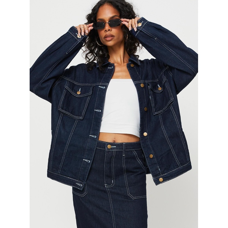 Vine Shacket Blue