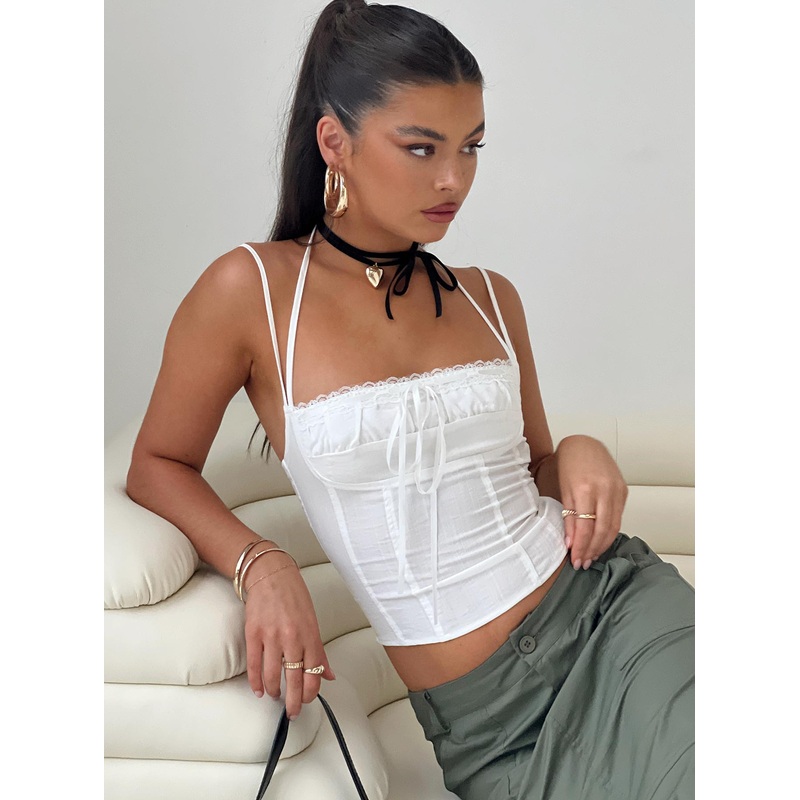 Trynia Top White