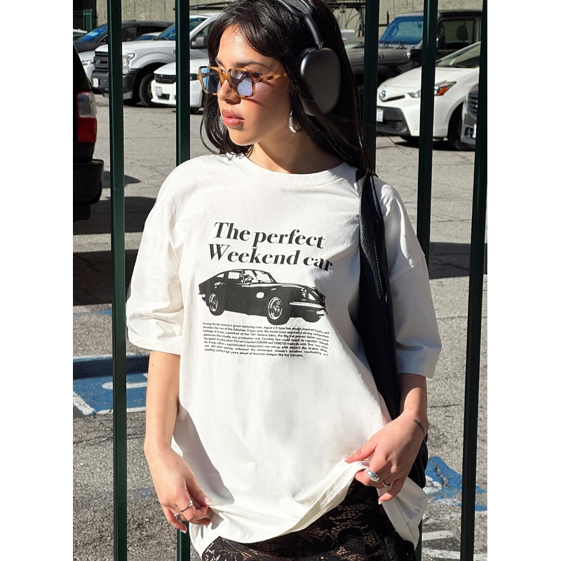 Weekender Graphic Tee White