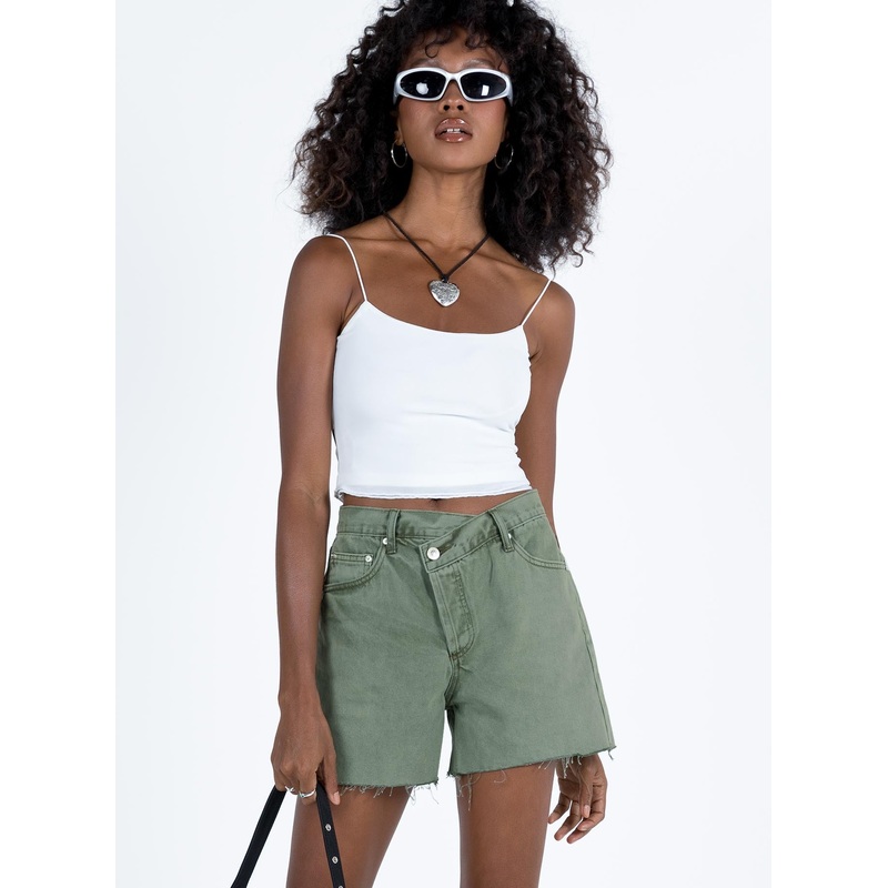 Xena Denim Shorts Green