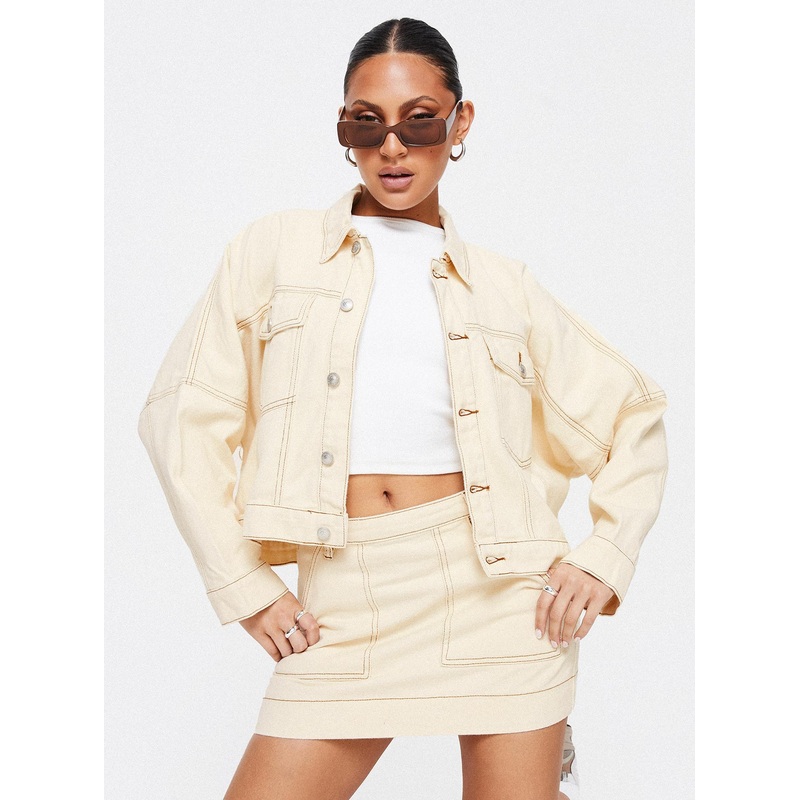 Hughes Jacket Cream Denim