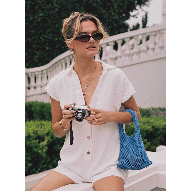 Salt Lake Playsuit White