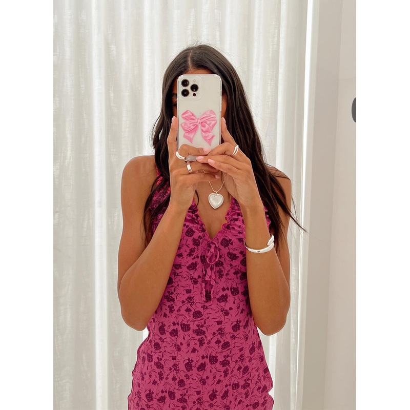 Enlighten Me Iphone Case Clear/Pink