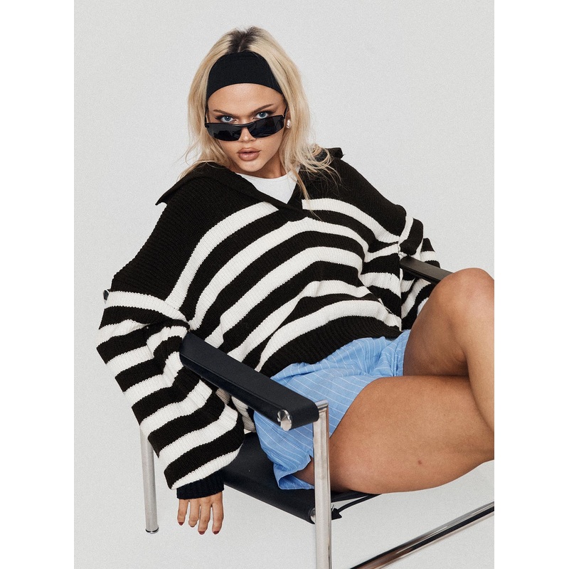 Williamson Stripe Jumper Black / Cream