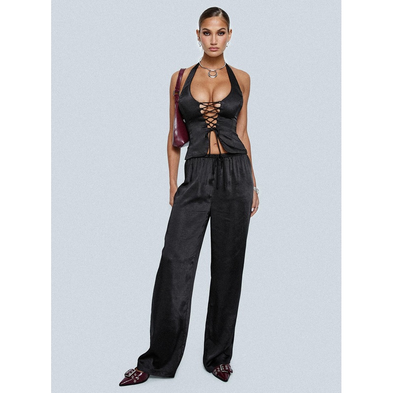 Cinematic Timing Tie Up Set Black