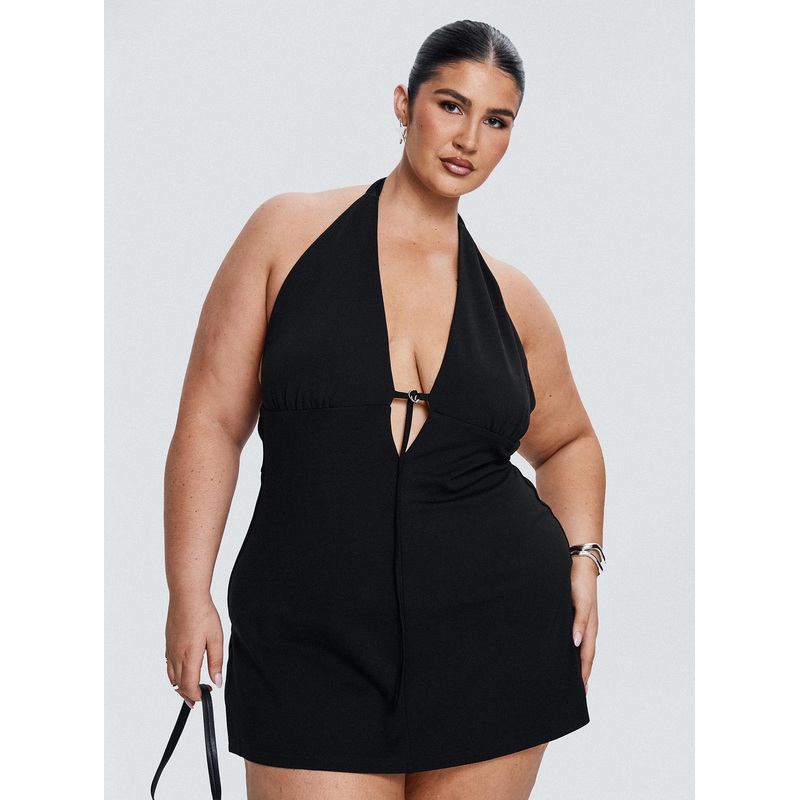 Hanah Playsuit Black Curve