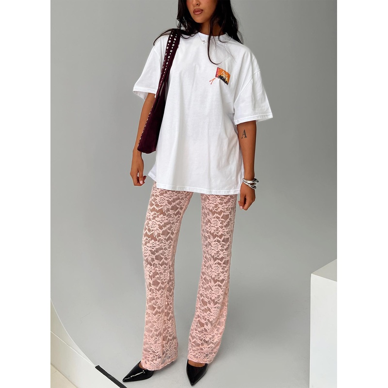 Peru Lace Pants Pink