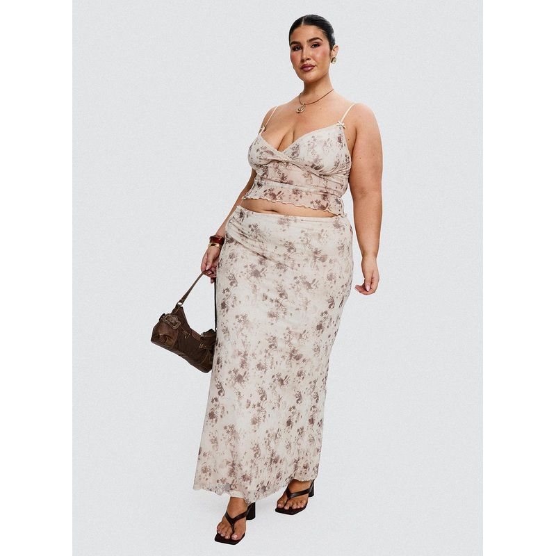 Shepherd Maxi Skirt Floral Multi Curve