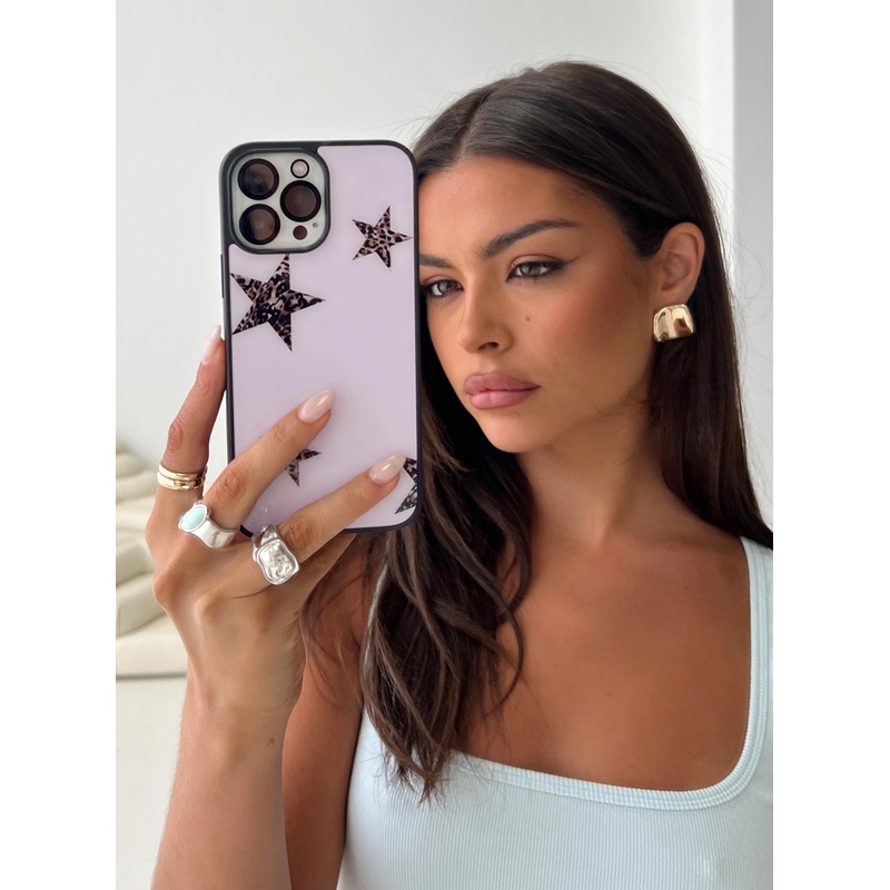 Unfolding iPhone Case Pink / Leopard