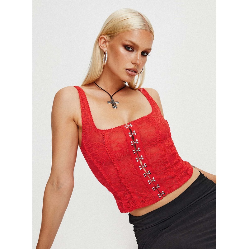 Lauder Top Red