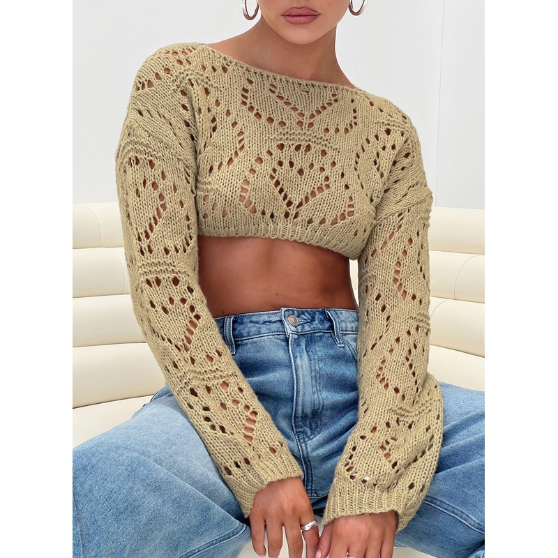 Frani Cropped Jumper Sage
