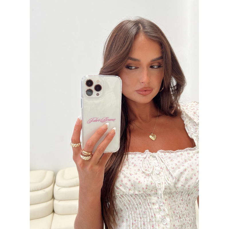 Future Dreamer iPhone Case Clear / Pink