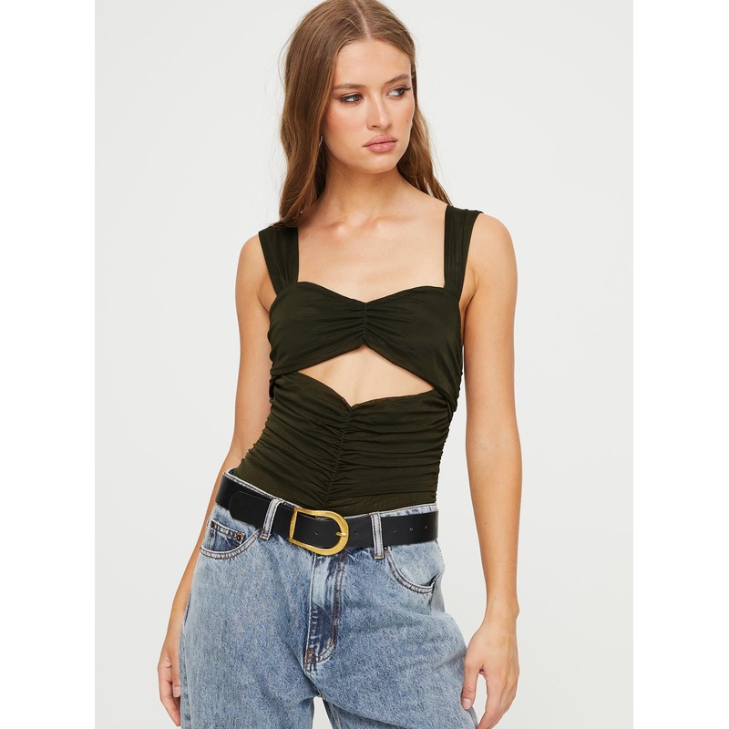 Kalmia Bodysuit Olive Green