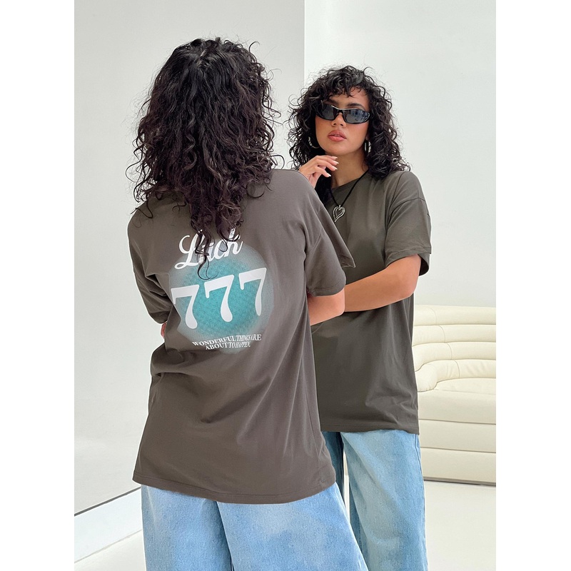 Luck 777 Oversized Tee Black