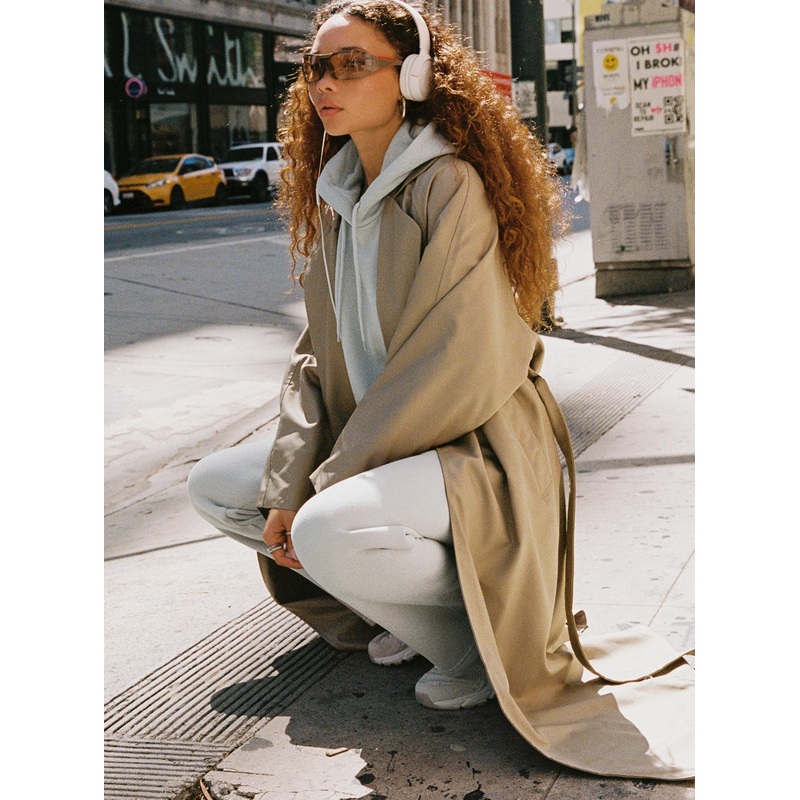 Pave The Way Trench Coat Beige