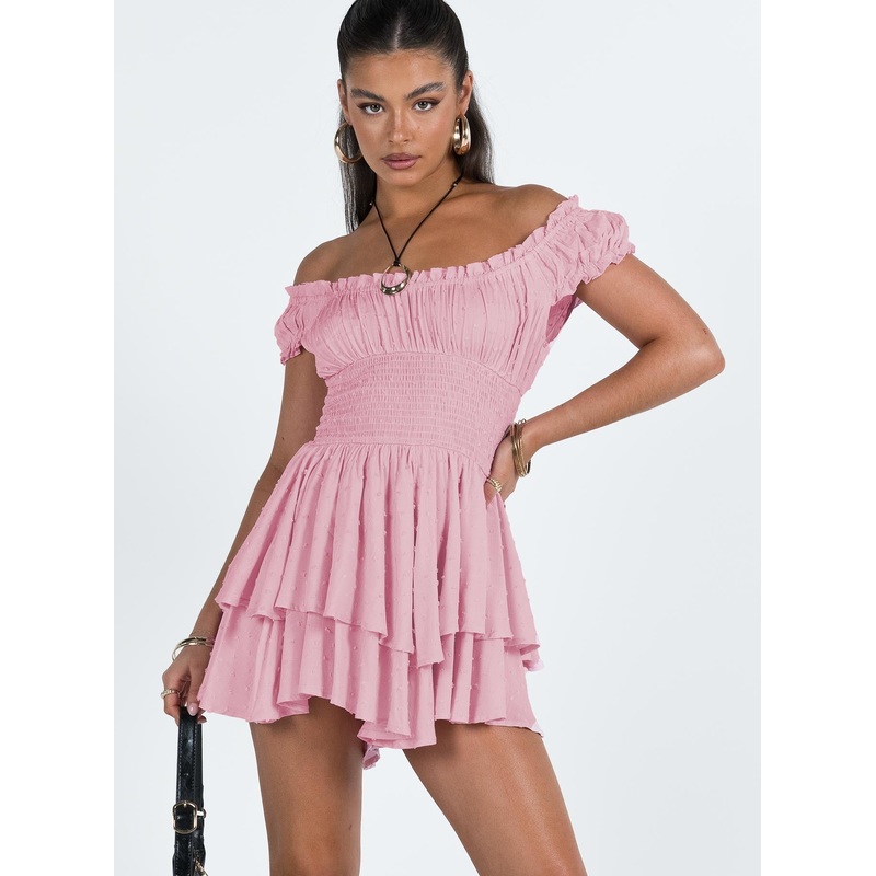 The Love Galore Playsuit Baby Pink