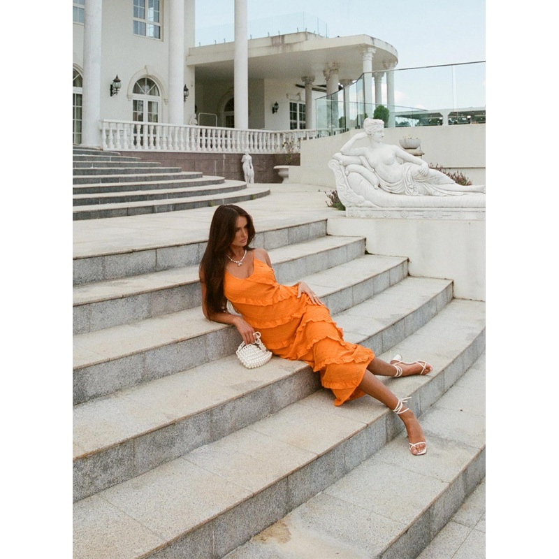 Lars Maxi Dress Orange
