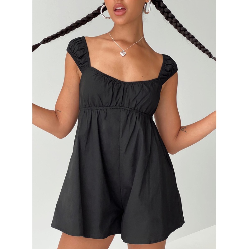 Bridgid Playsuit Black