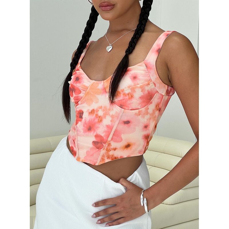 Bruna Top Pink Floral