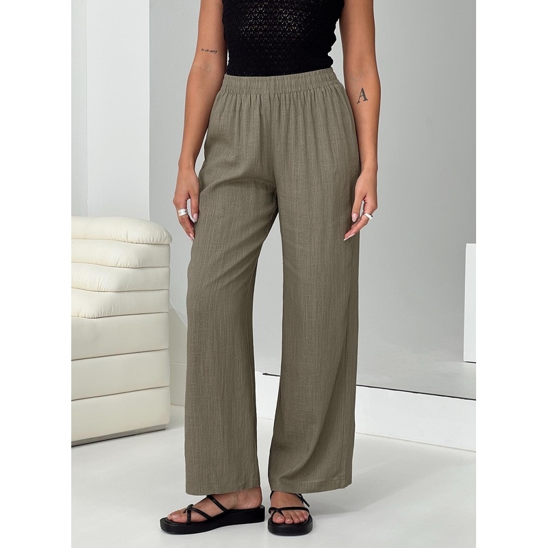 Louis Linen Blend Pants Sage