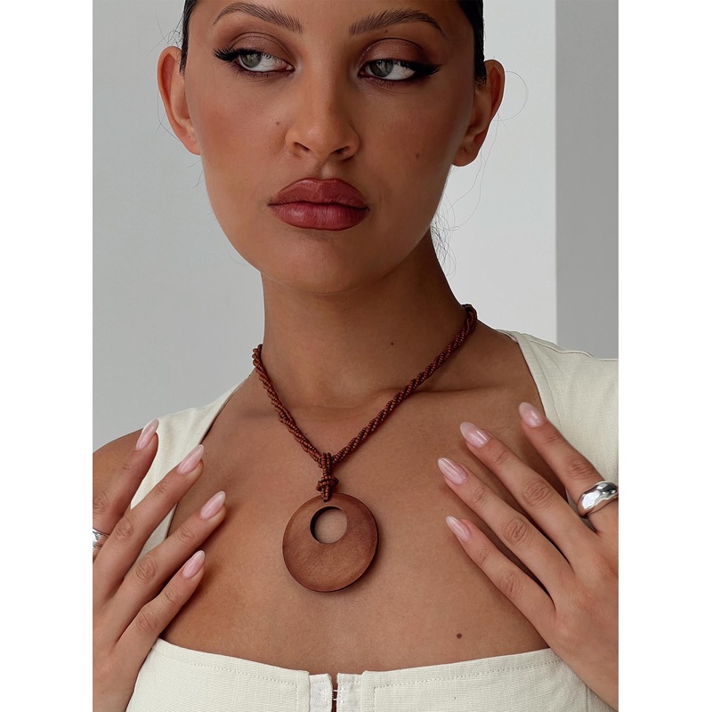Aiko Necklace Brown