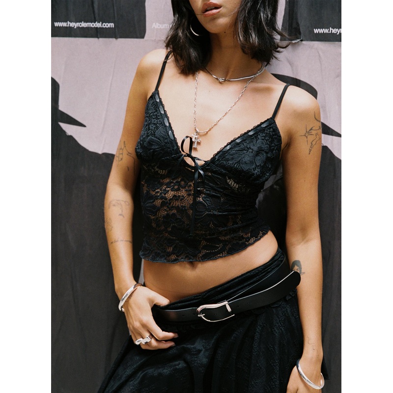 Manski Lace Top Black