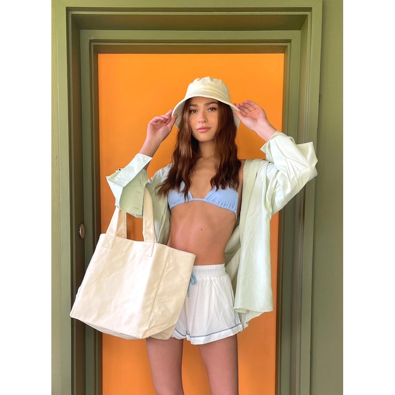 Summer Salt Terry Tote Cream