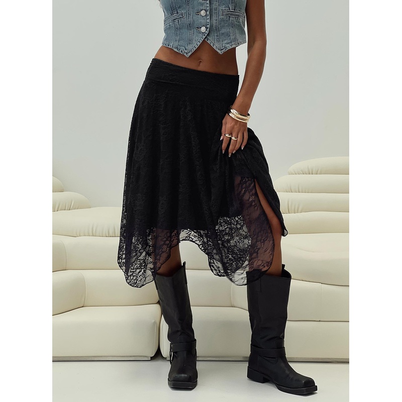 Enslee Midi Skirt Black