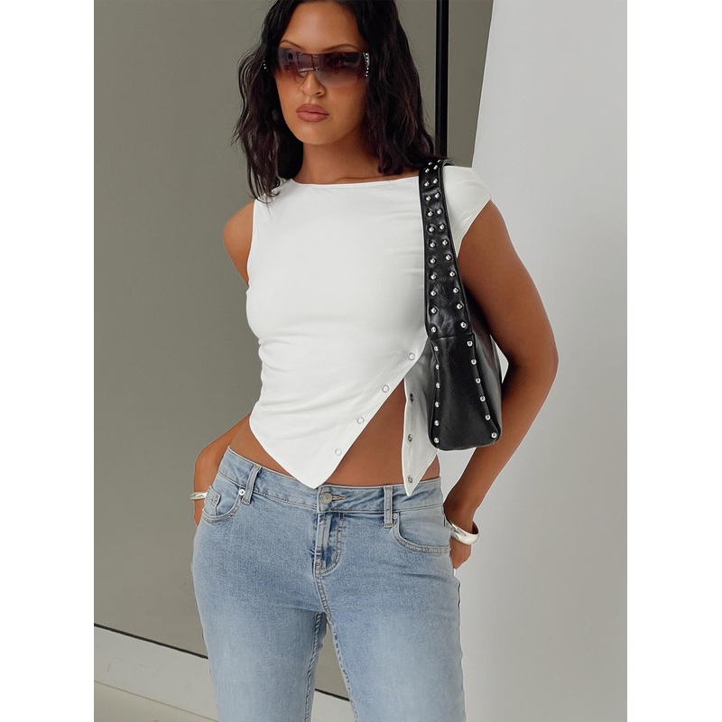 Karre Off The Shoulder Top White