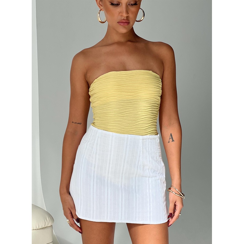 Mavie Mini Skirt White