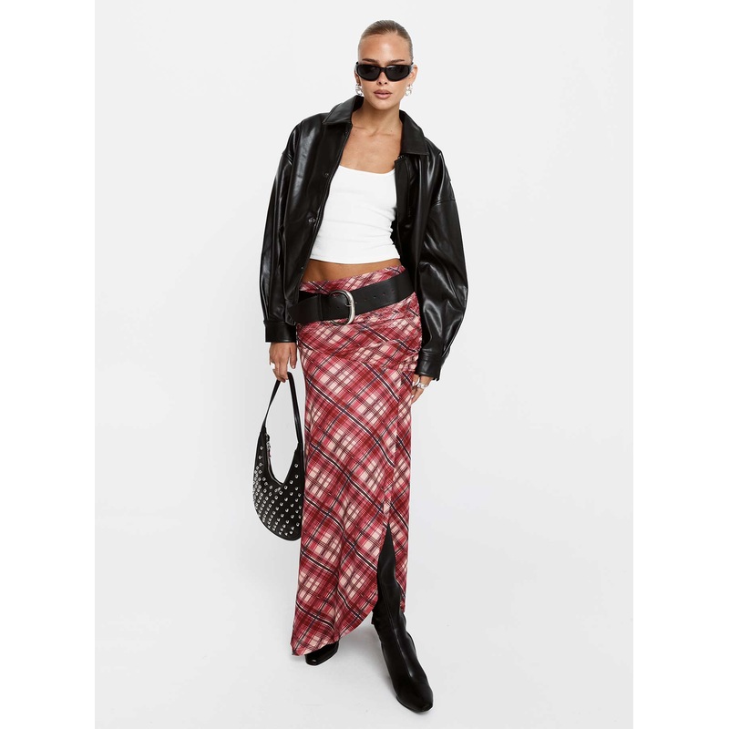 Cooperi Maxi Skirt Red Multi