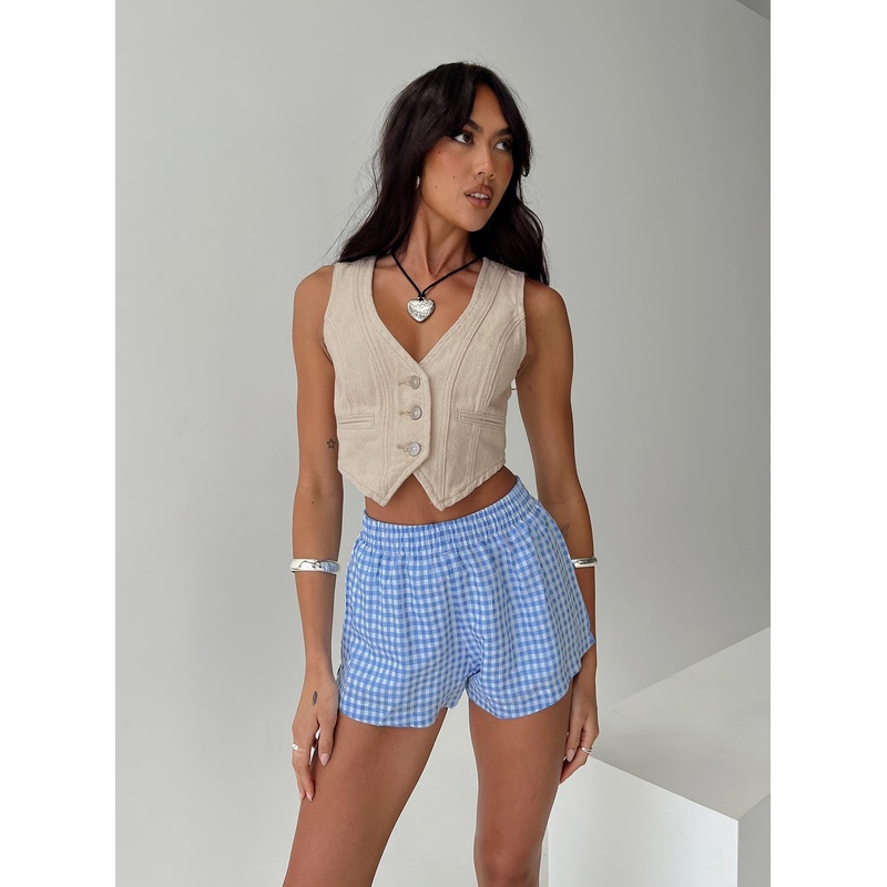 Burrows Denim Vest Cream