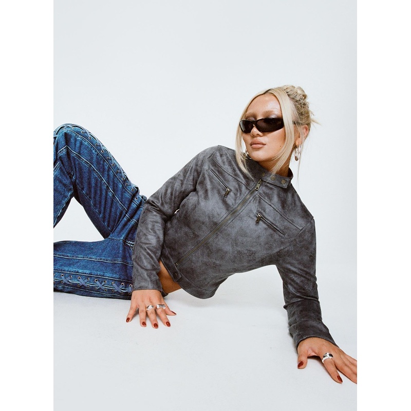 Bella Moto Jacket Charcoal