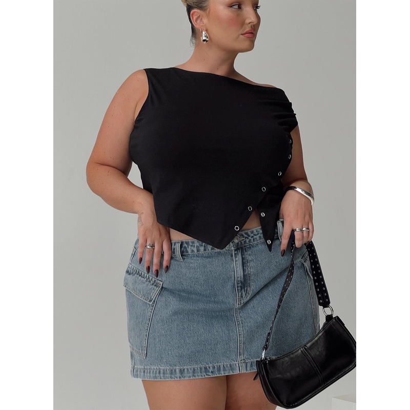 Karre Off The Shoulder Top Black Curve