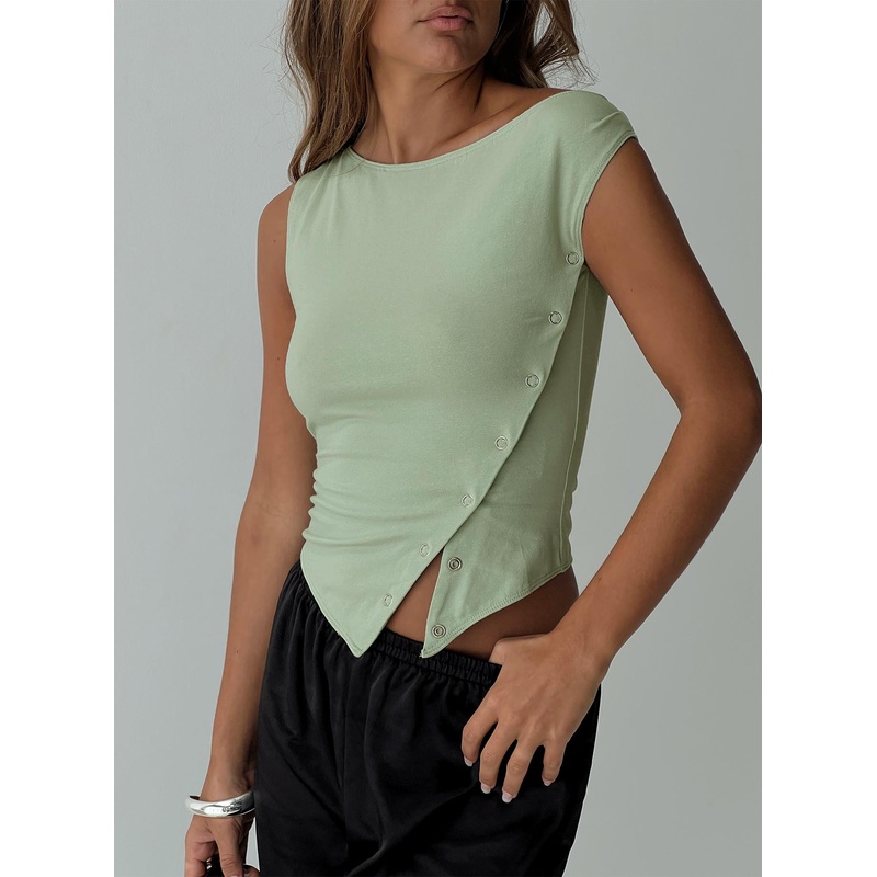 Karre Off The Shoulder Top Green