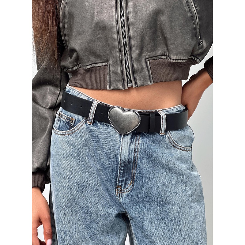 Precise Heart Belt Black