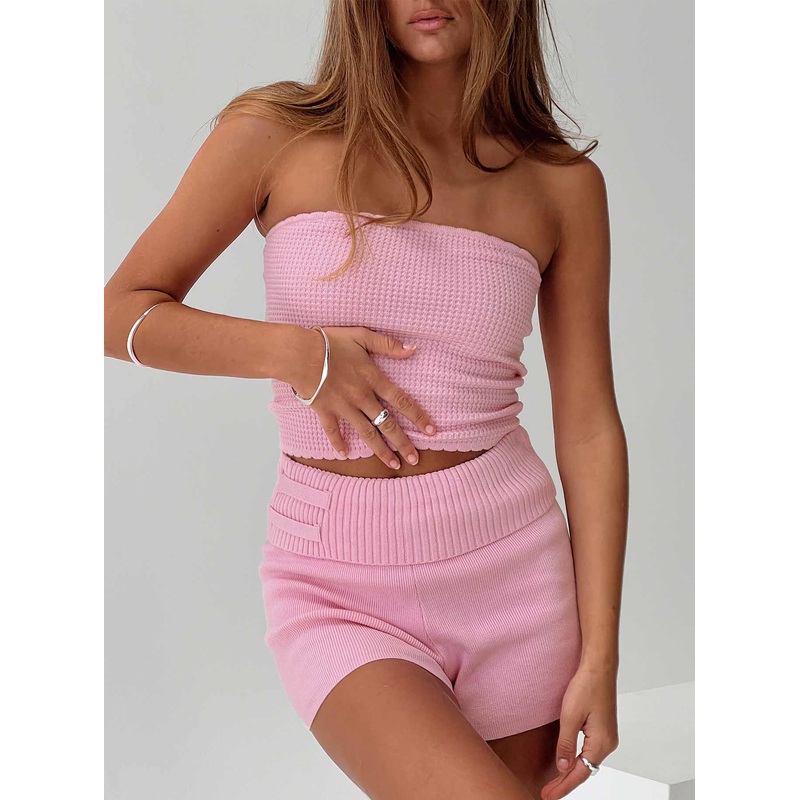 Huckle Tube Top Pink