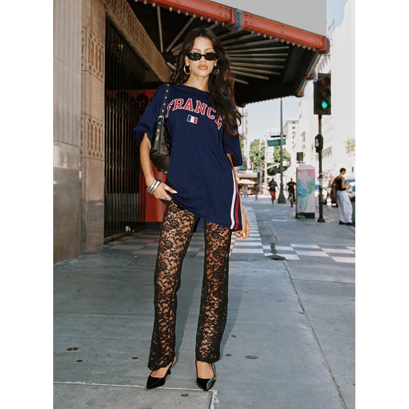 Peru Lace Pants Black